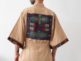 Bliz Nochi Kimono collection: WoolenCotton Fractal Drapery from Kashmir / India | Beige N10. Beige Belt Included photo 