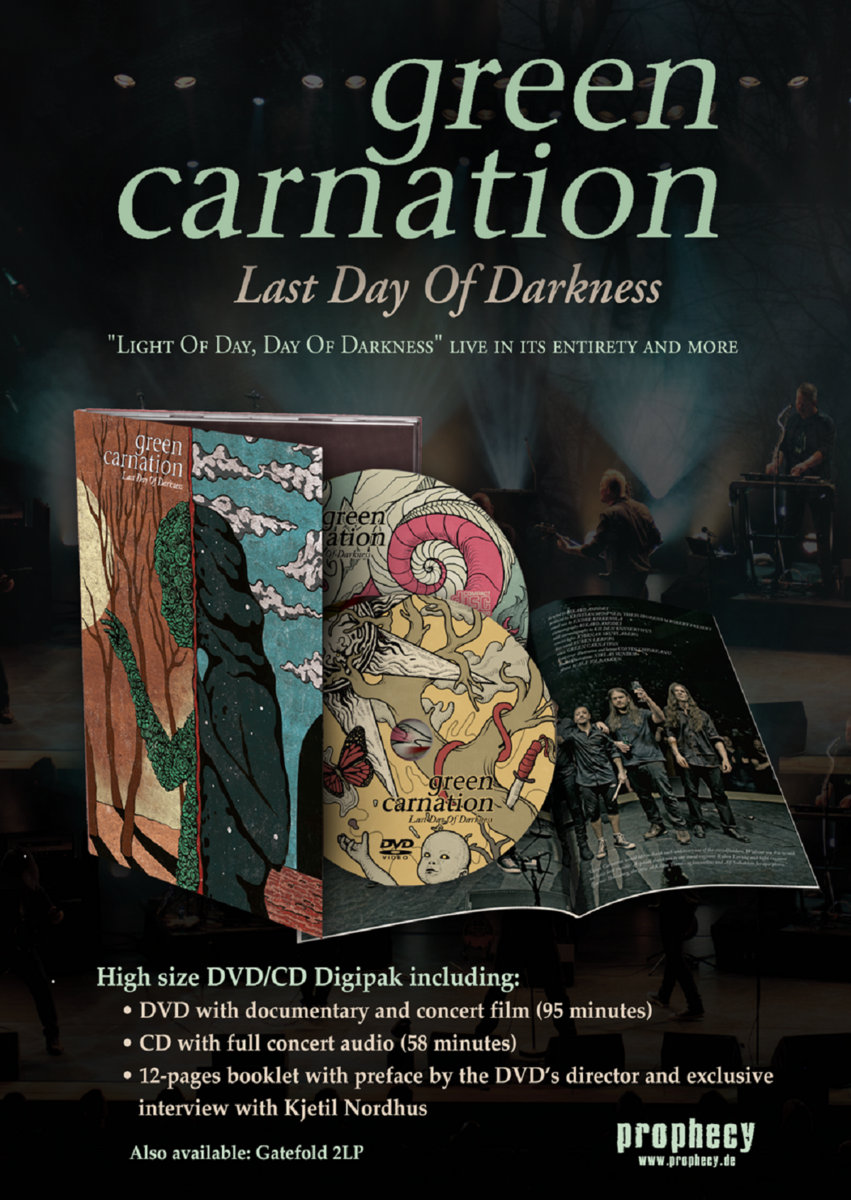 Green Carnation Last Day Of Darkness DVD+CD Digipak Green Carnation