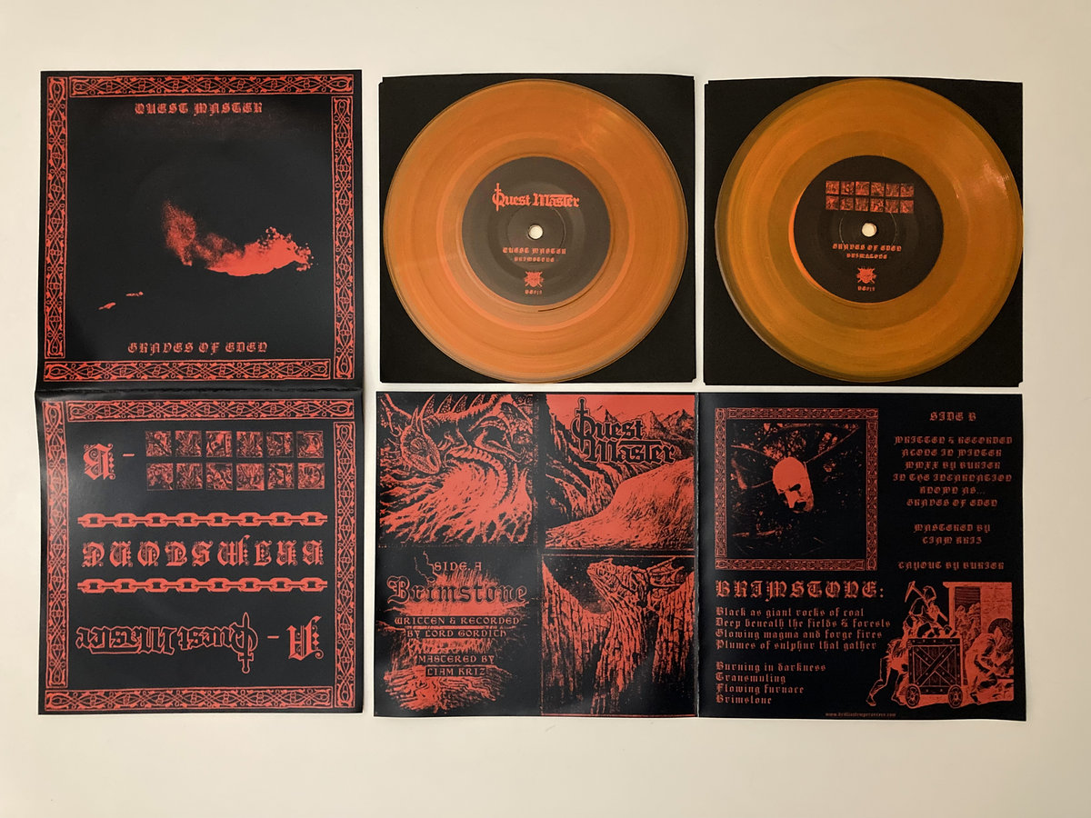 BRIMSTONE 7" - Graves of Eden / Quest Master