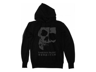 Samurai Skull Hood - Black on Black main photo