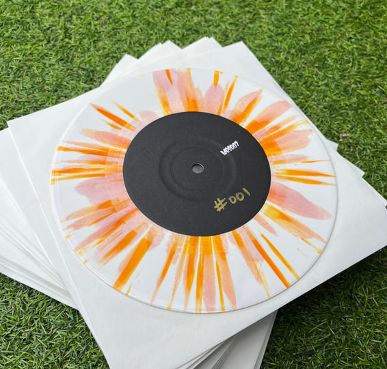Ltd Edition White/Orange Splatter 7