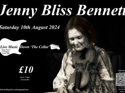 Jenny Bliss Bennett & Friends Live At The Cellar Saturday 10th August '24 main photo