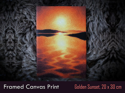 "Woodsmoke - Golden Sunset" Framed Canvas Print (20 x 30 cm) main photo