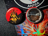Red and Black Baphomet Pin photo 