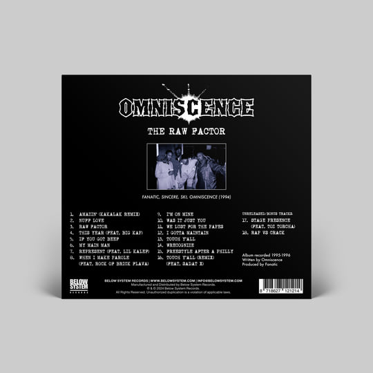Omniscence - The Raw Factor (2xLP) - Below System Records