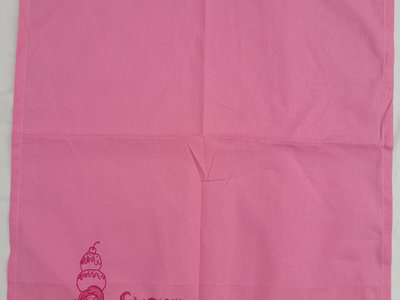 Carol Pudding Head Tea Towel pink or white main photo