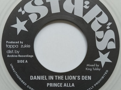 PRINCE ALLA - DANIEL IN THE LION'S DEN / VERSION (Stars / Archive Recordings) 7" ALTERNATE MIX main photo