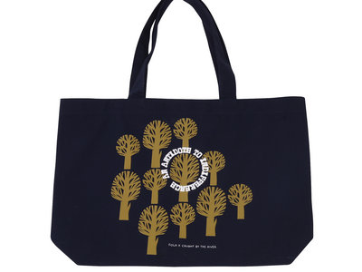Folk x Caught by the River canvas forest tote bag main photo