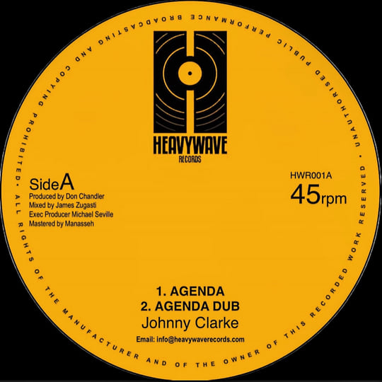 Johnny Clarke - Agenda | Johnny Clarke | Heaywave Records