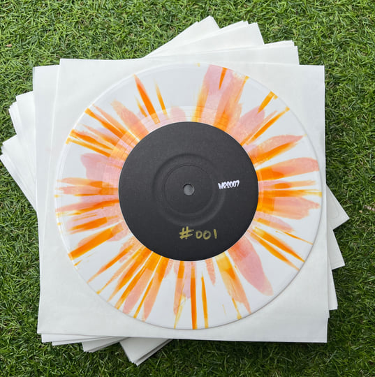 Ltd Edition White/Orange Splatter 7