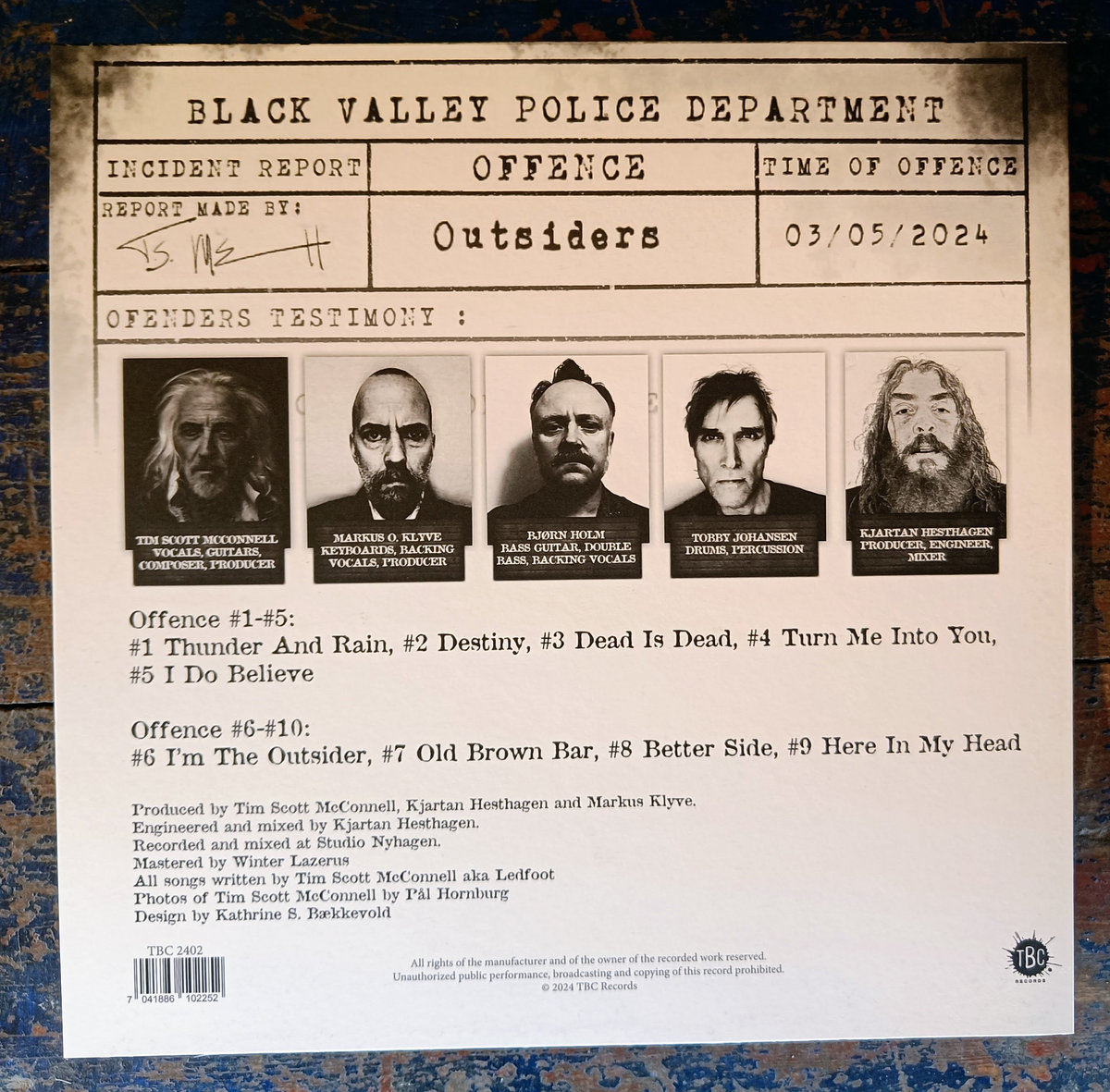 Outside Track Cd Outsiders | Ledfoot