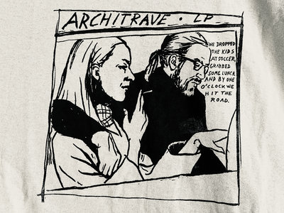 Architrave t-shirt, "Goo" homage - white/black main photo