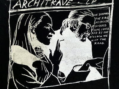 Architrave t-shirt, "Goo" homage, black/white main photo