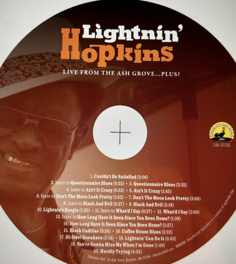 Live From The Ash GrovePlus! | Lightnin' Hopkins