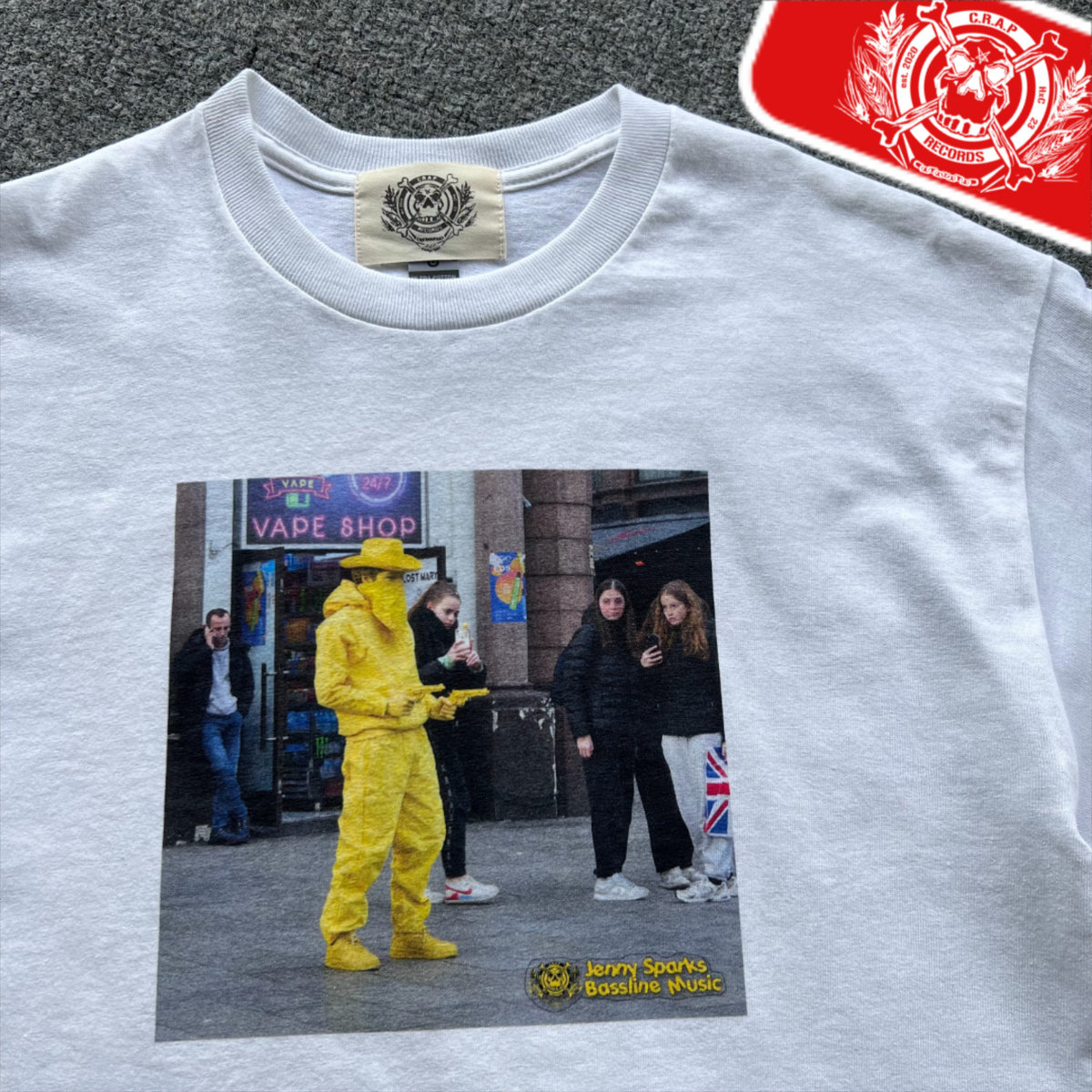 bassline music tee | C.R.A.P Records