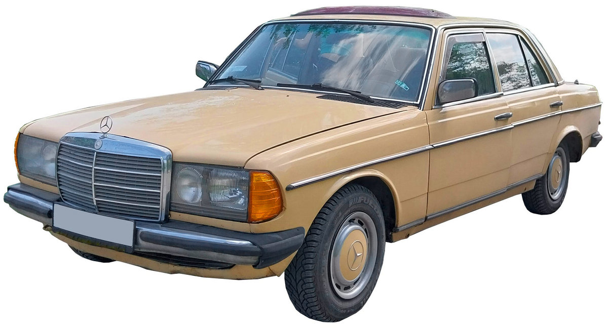 Mercedes Benz W123 1975 executive car photo detail