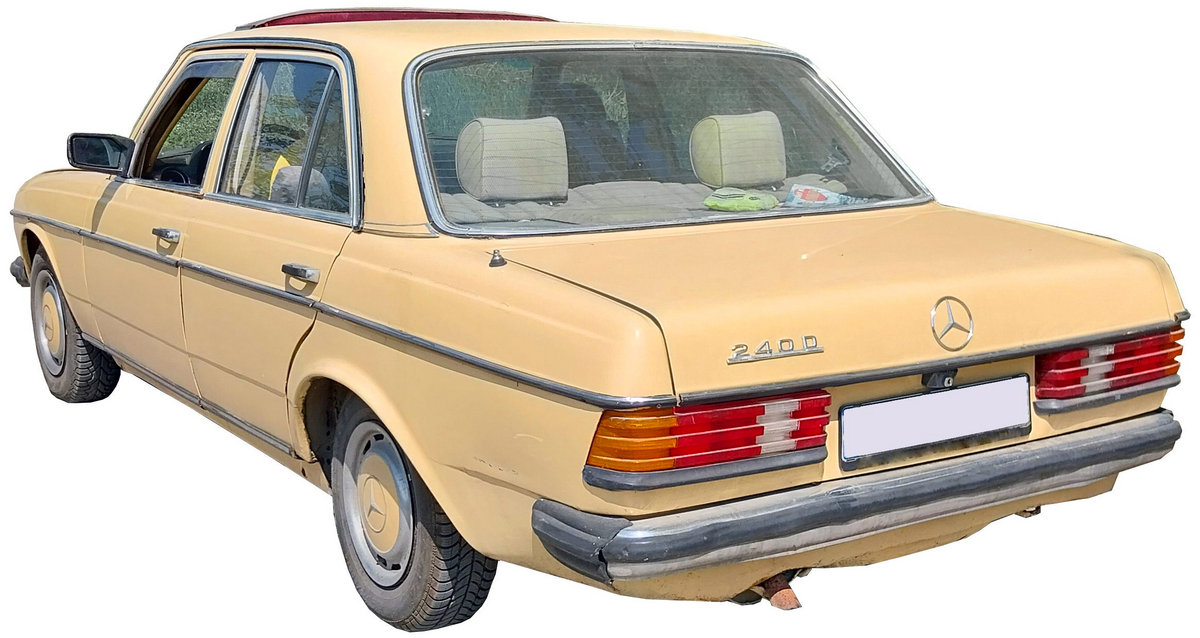 Mercedes Benz W123 1975 executive car photo detail