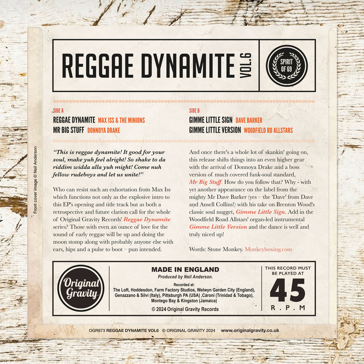 Reggae Dynamite vol.6 | Various | Original Gravity
