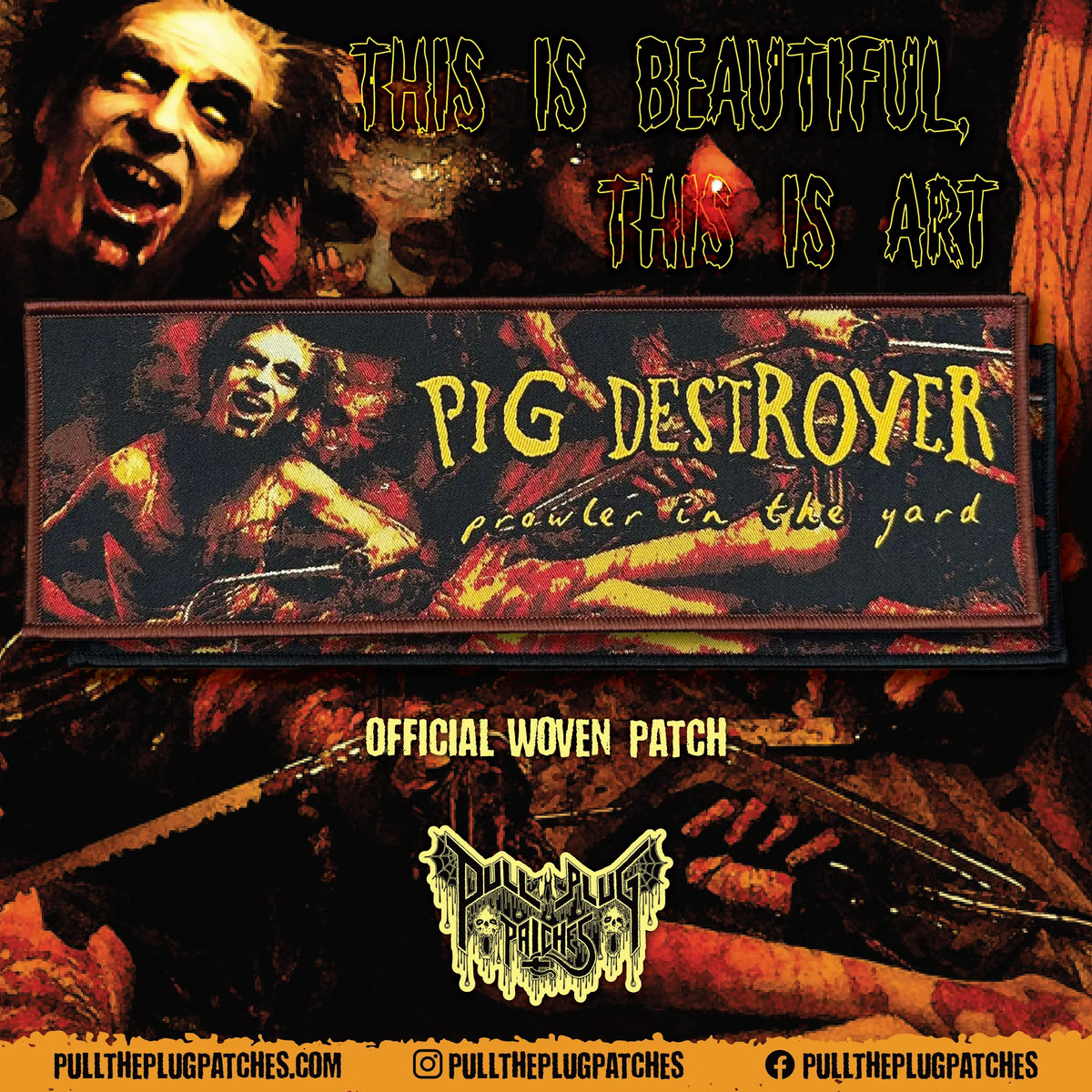 Prowler in the Yard - Woven Patch | Pig Destroyer