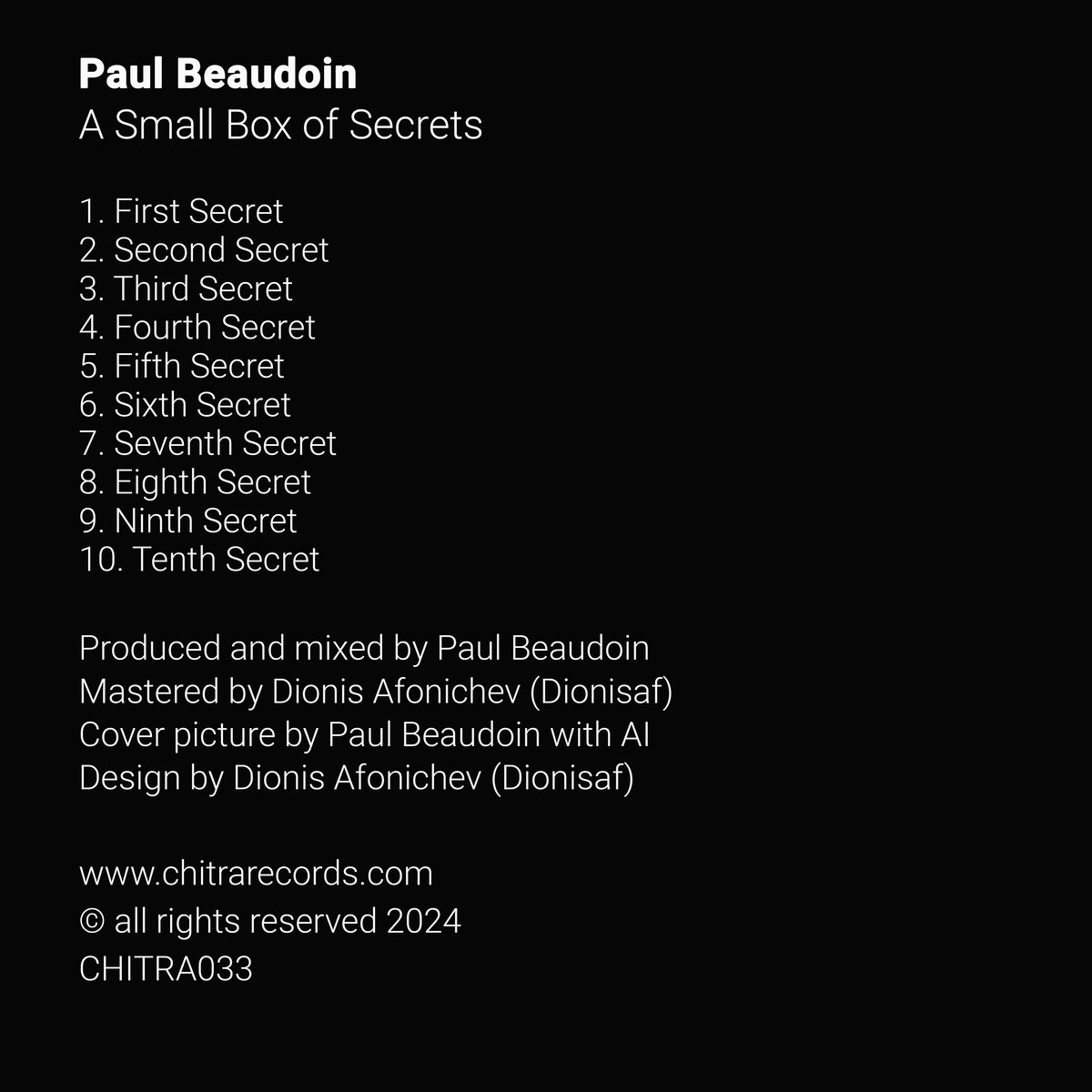 A Small Box Of Secrets Paul Beaudoin Chitra Records a-small-box-of-secrets-paul-beaudoin-chitra-records