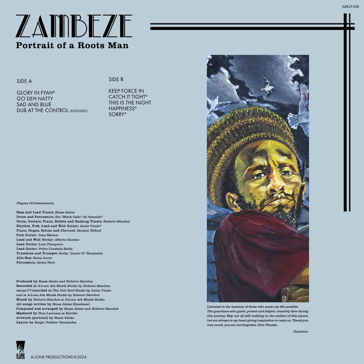 Zambeze - Portrait Of A Roots Man LP | A-LONE REGGAE SHOP