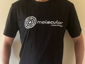 Molecular - Limited edition black t-shirt with embroidered logo on the front