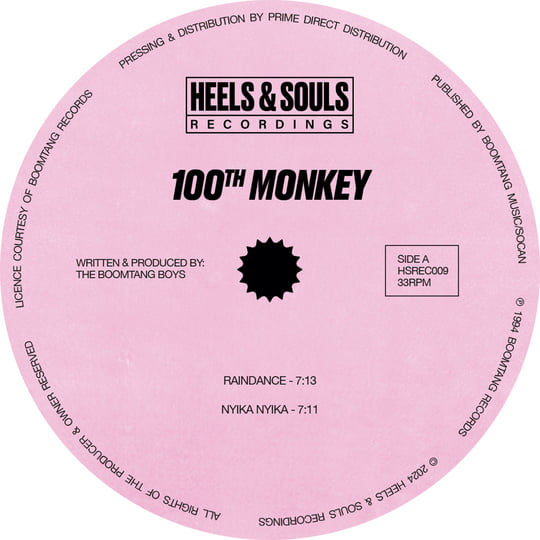 Raindance / Nyika Nyika [HSREC009] | 100th Monkey | Heels