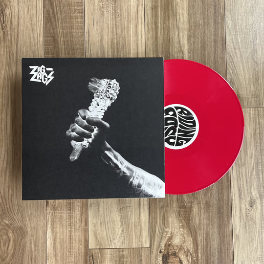 Red Zig Zags Vinyl