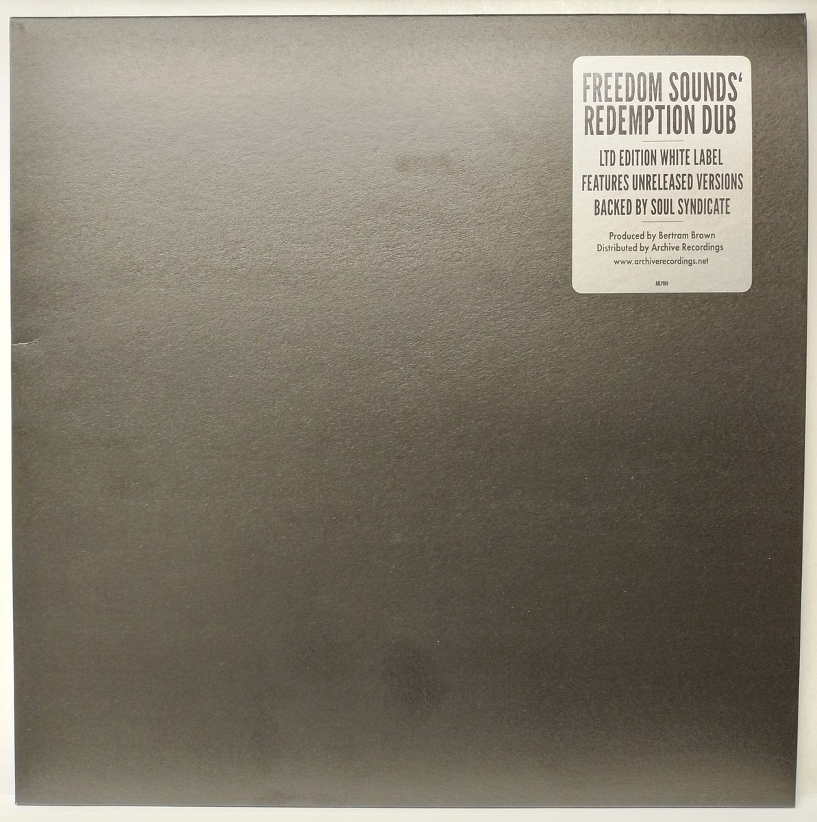 VARIOUS - FREEDOM SOUNDS REDEMPTION DUB LP (LIMITED WHITE