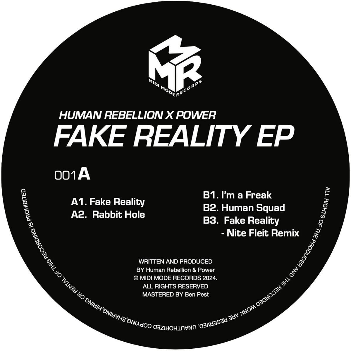 Fake Reality EP | Human Rebellion & Power | MIDI MODE RECORDS