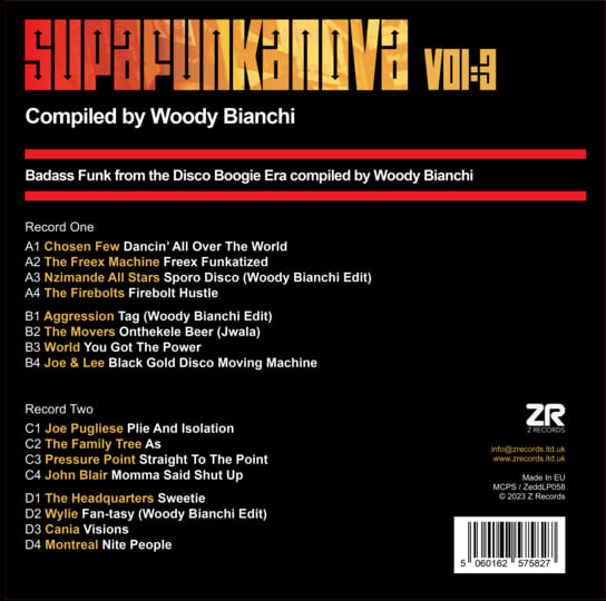 Woody Bianchi Presents Various Artists / Supafunkanova Vol 3: Badass Funk From The Disco Boogie Era Woody Bianchi Presents Various Artists / Supafunkanova Vol 3: Badass Funk From The Disco Boogie Era