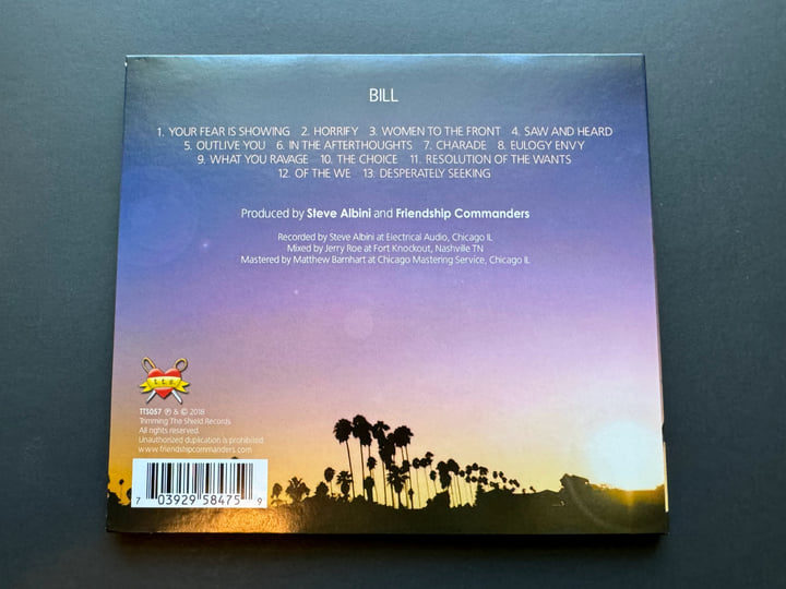 BILL - The Steve Albini Mixes | Friendship Commanders