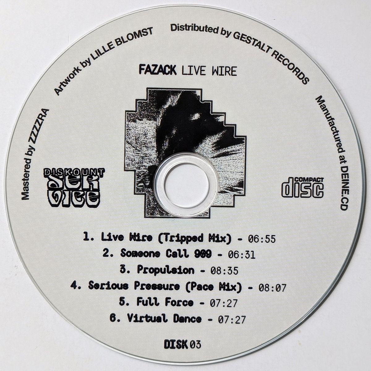 Live Wire (DISK03) | Fazack | Gestalt Records