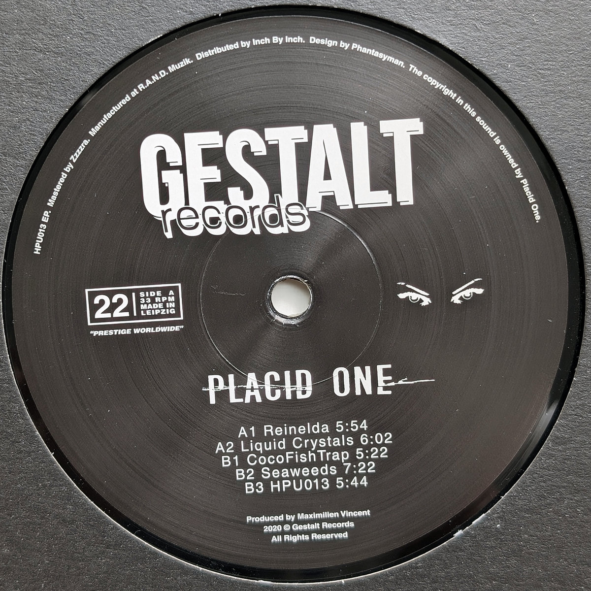 HPU013 (GST22) | Placid One | Gestalt Records