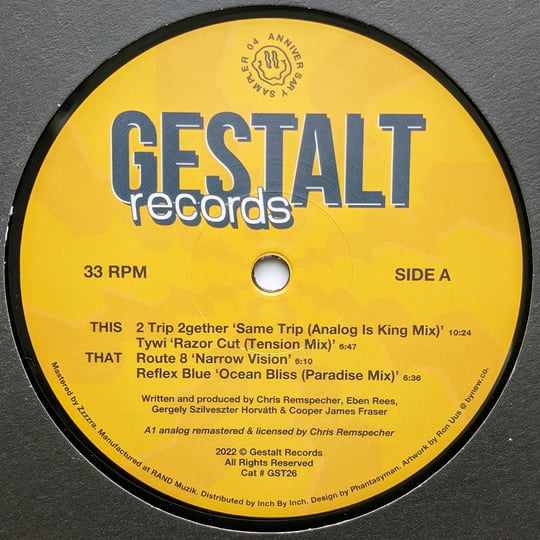 Anniversary Sampler 04 (GST26) | Various | Gestalt Records