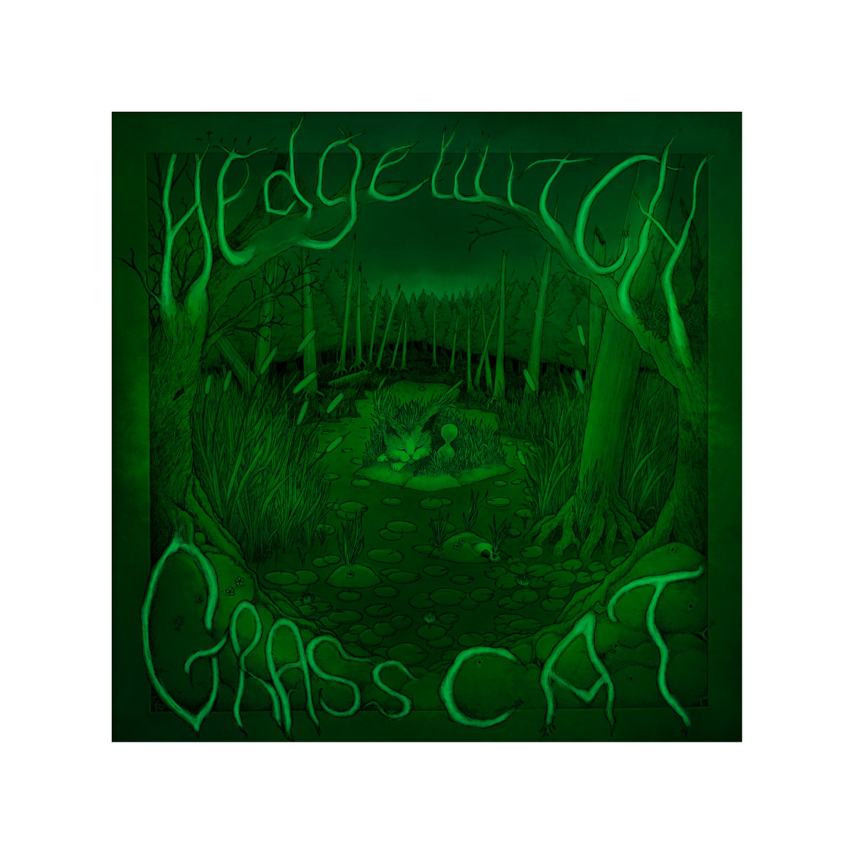 Grass Cat Album Art Print