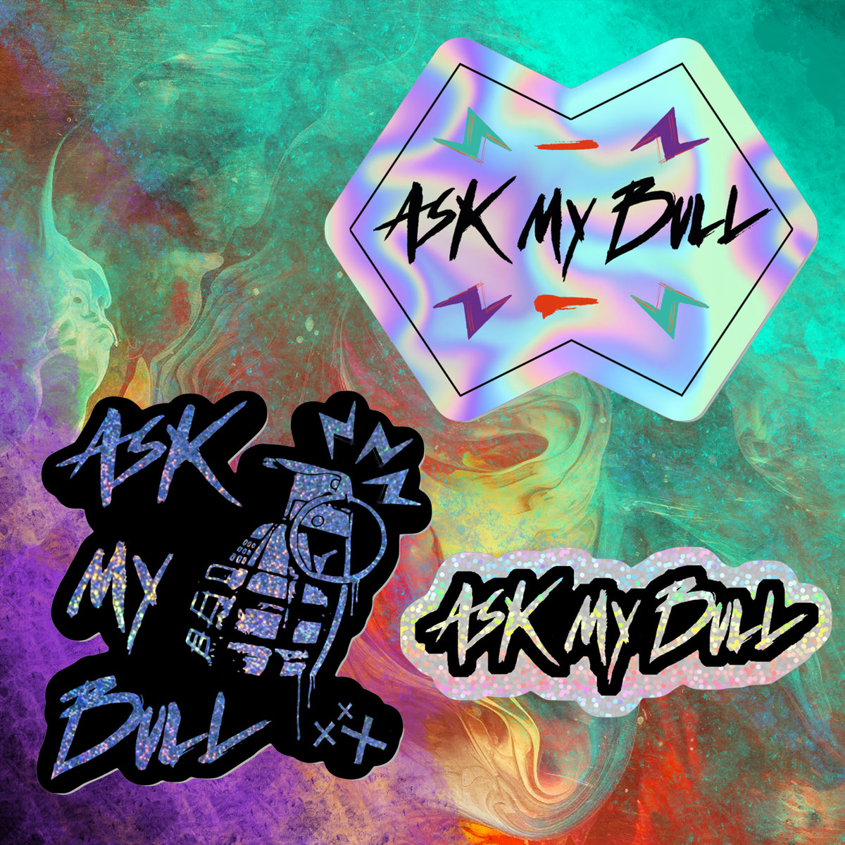 Shiny Stickers! (3 Pack) | Ask My Bull