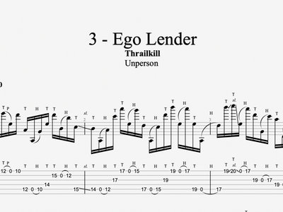 Unperson Complete Digital Guitar Transcription | Thrailkill