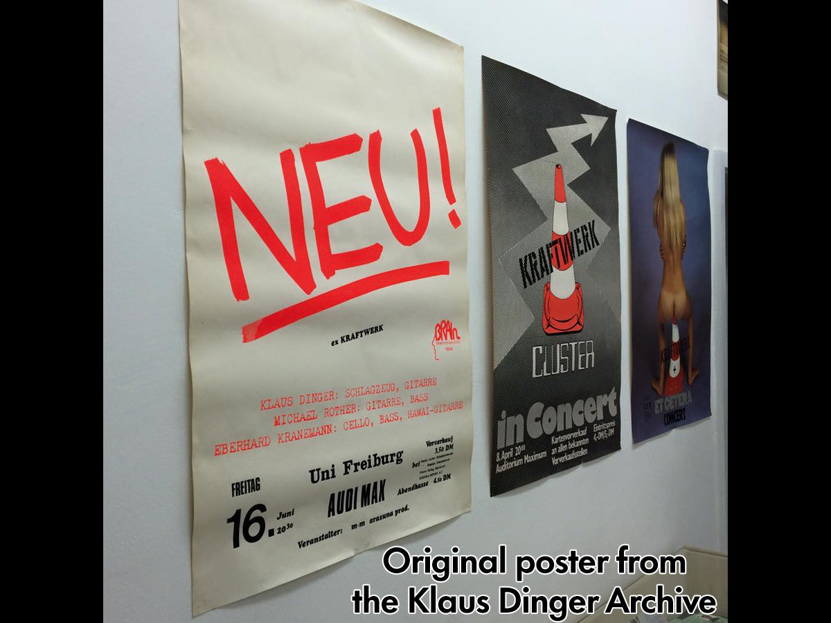 Neu! 1972 Concert Poster Reprint (Freiburg University - Audimax