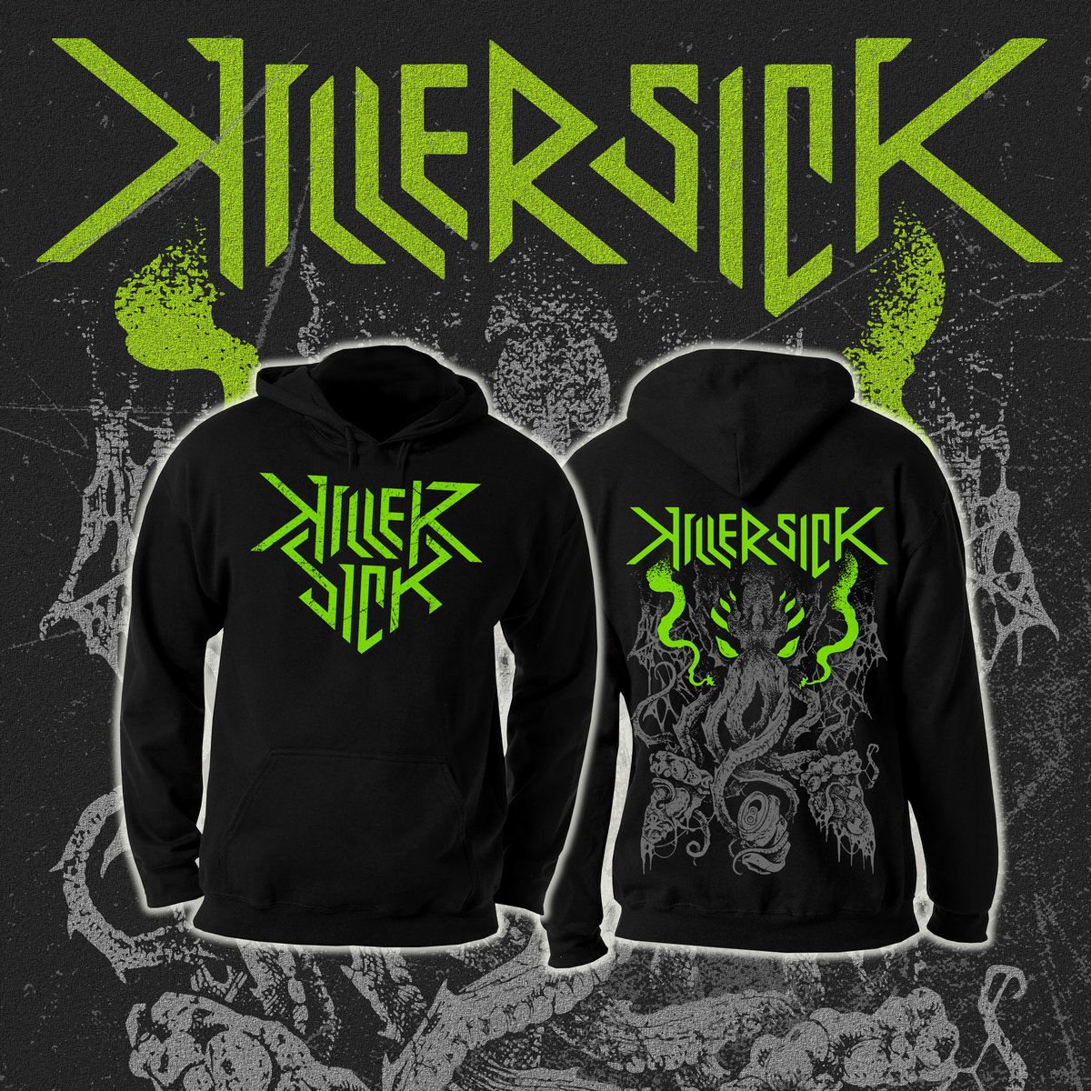 Pizza Cthulhu Hoodie Green SOLD OUT | KillerSick