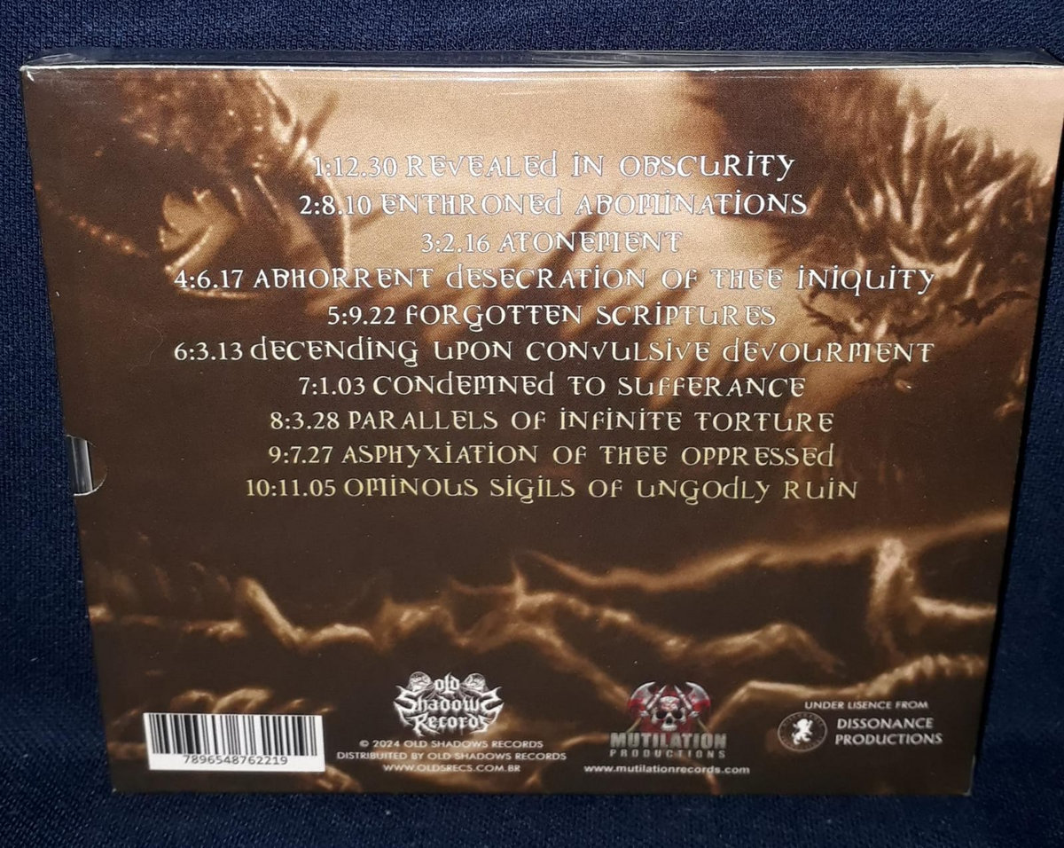 DISGORGE: Parallels Of Infinite Torture - CD. 2024 | Rotten Foetus