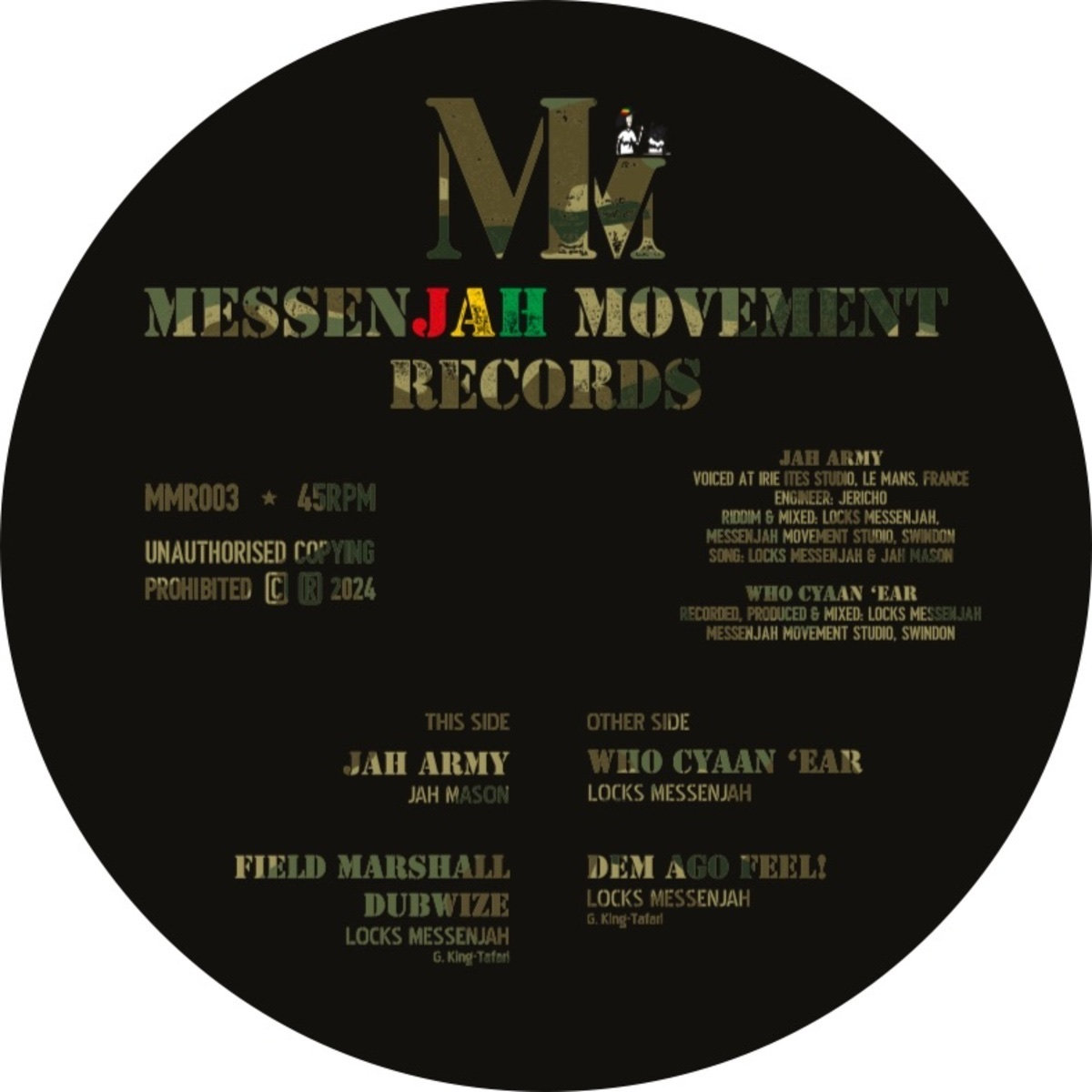 JAH Mason - JAH Army/Locks MessenJAH - Who Cyaan 'Ear