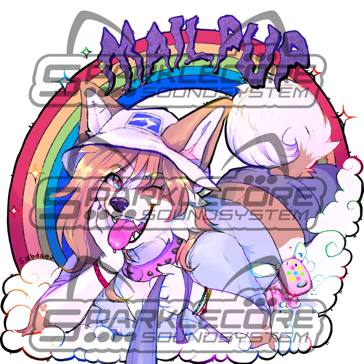 PRE ORDER MAILPUP T SHIRT SPARKLECORE SOUNDSYSTEM pre-order-mailpup-t-shirt-sparklecore-soundsystem