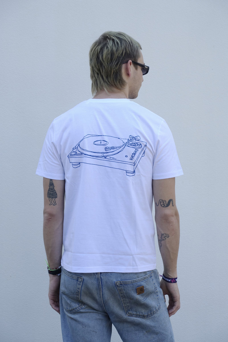★COMPAKT RECORD BAR★ BIG BASS Tshirt White Melange Kompakt Record Bar TWII Tee 'White' – Limited Edt