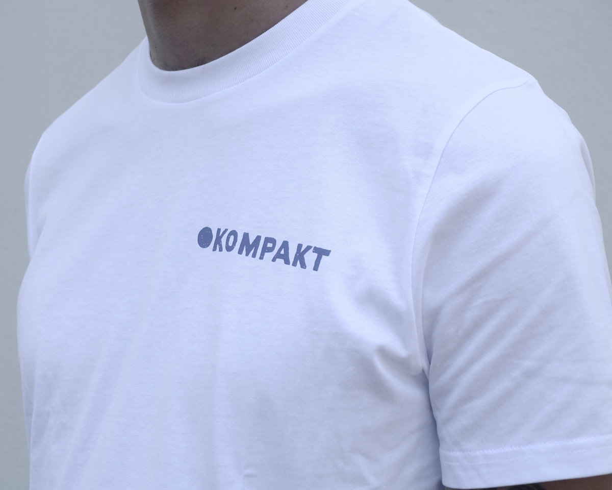 ★COMPAKT RECORD BAR★ BIG BASS Tshirt White Melange Kompakt record bar t-shirt NWT