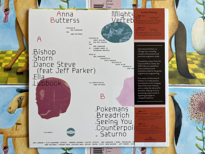 LP Anna Butterss Mighty Vertebrate IARC0086 International Anthem 未開封 /00260 Mighty Vertebrate | Anna Butterss | International Anthem