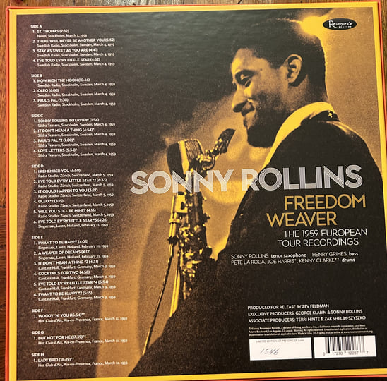 Freedom Weaver: The 1959 European Tour Recordings | Sonny