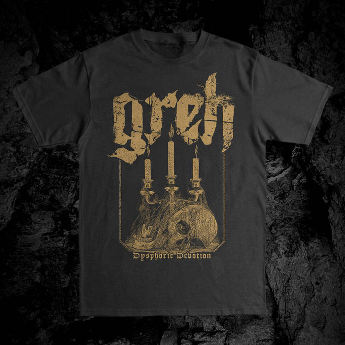 Dysphoric Devotion Shirt / grey, copper