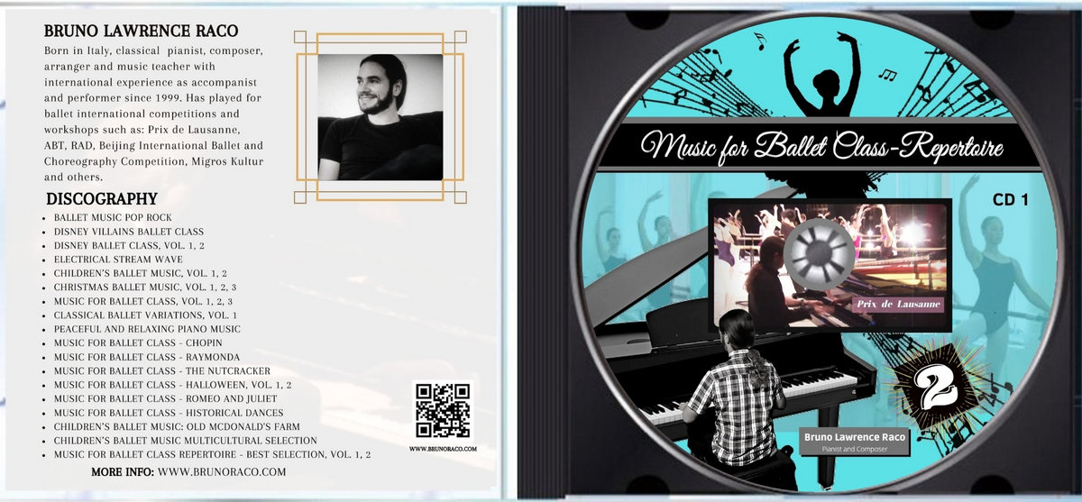 Bach Ballet Class - CD – Ballet Class Music by Bruno Raco