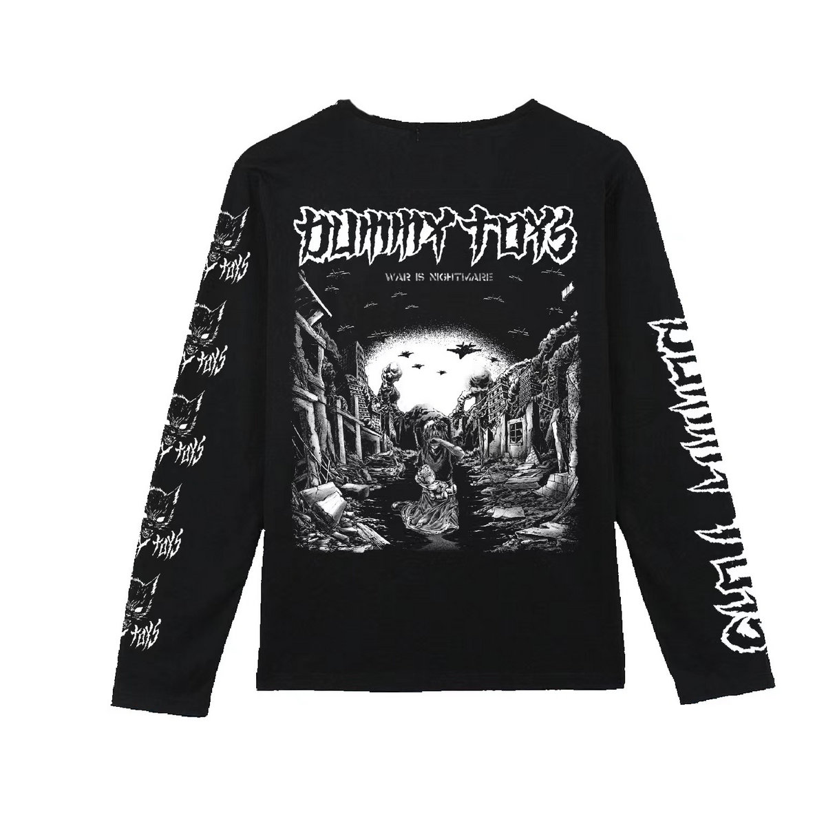 THE MUSEUM VISITOR★韓国★FULL PRINTING LONG SLEEVE (BLACK) THE MUSEUM VISITOR